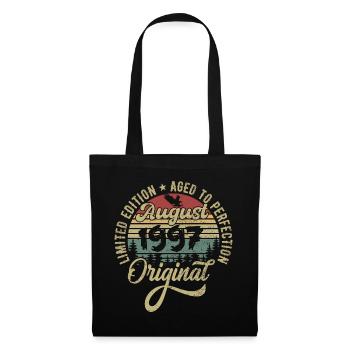 August 1997 Birthday Gift August 1997 August - Tote Bag - black - Front
