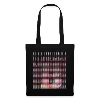 Abstract Pink Letter B Pixel Art - Tote Bag - black - Front