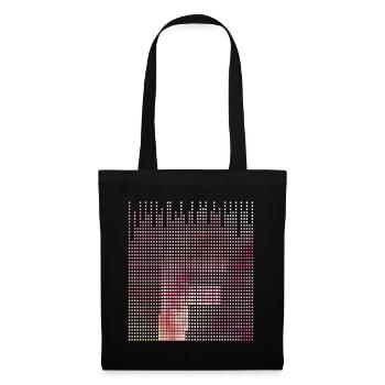 Abstract Pink Letter F Illustration - Tote Bag - black - Front