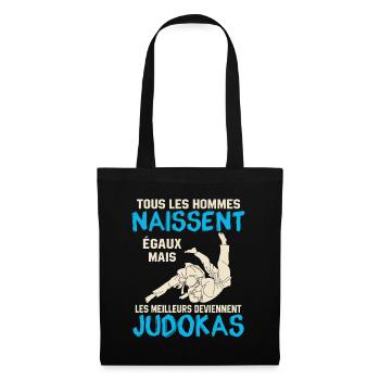 Judo Geschenk - Stoffbeutel - Schwarz - Vorne