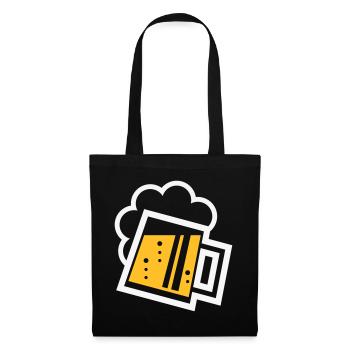 Bavarian beer mug (beer / beer mug / R /// 2C) - Tote Bag - black - Front