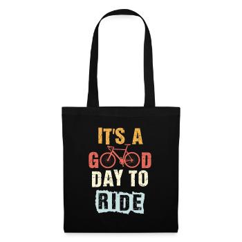 it's a good day to ride gift for cyclist cycling - Tote Bag - black - Front