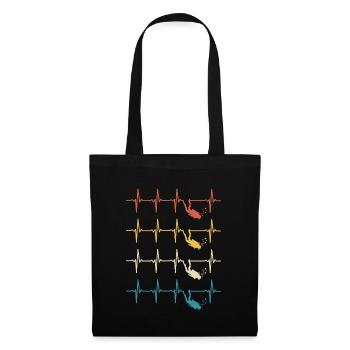 Heartbeat Diver Diver Diving - Tote Bag - black - Front