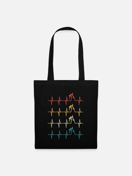Climbing Heartbeat Climber - Tote Bag - black