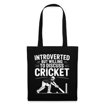 Funny Cricket Saying Vintage Cricket Game - Tote Bag - black - Front