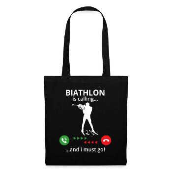 biathlon is calling and i must go - Tote Bag - black - Front