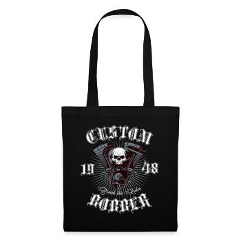 Bobber Chopper Motorcycle Design - Tote Bag - black - Front