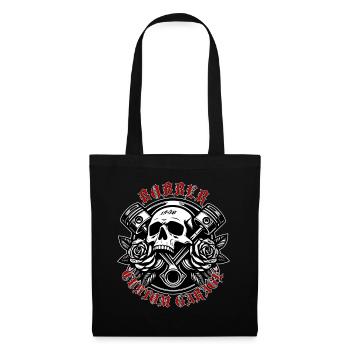 Born to Crank Skull Roses - Tote Bag - black - Front