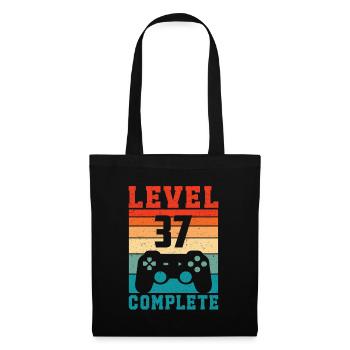 37th Birthday Level 37 Complete 37 Years Gamer - Tote Bag - black - Front