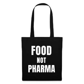 Food Not Pharma Protest Print - Tote Bag - black - Front