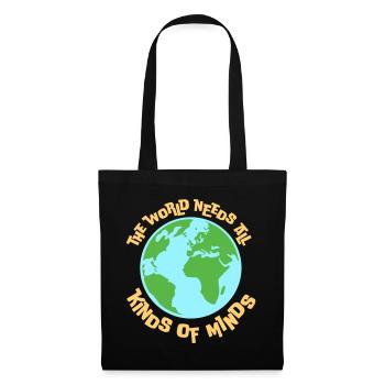 Le monde a besoin de toutes sortes d’esprits inspirants - Sac en tissu - noir - Devant