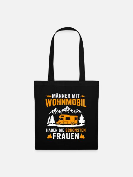 Männer mit Wohnmobil haben die schönsten Frauen - Stoffbeutel - Schwarz