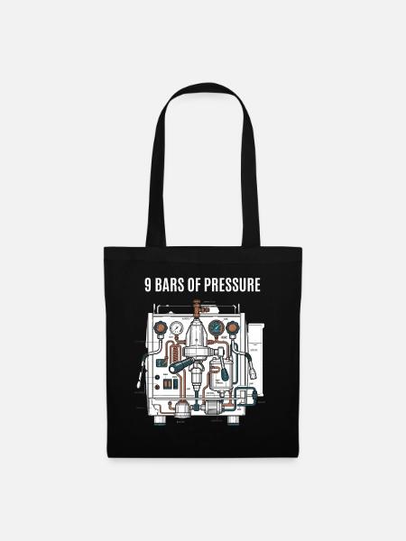 Coffee Pressure - Stoffbeutel - Schwarz