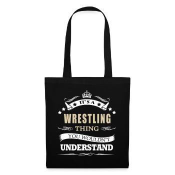 Es ist eine Wrestling-Sache, die man nicht verstehen würde, lustig - Stoffbeutel - Schwarz - Vorne