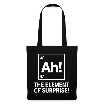 Ah, l’élément de surprise Drôle de chimie - Sac en tissu - noir - Devant