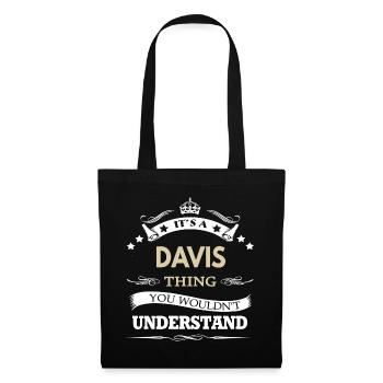 C’est une chose de Davis que tu ne comprendrais pas drôle. - Sac en tissu - noir - Devant