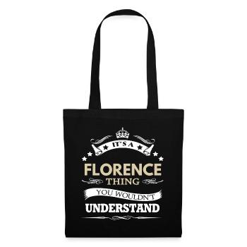 C’est une chose de Florence que tu ne comprendrais pas - Sac en tissu - noir - Devant