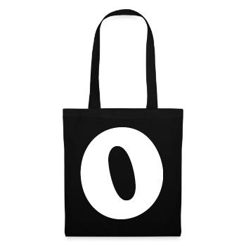 Large O Style Print | Letter O | O Logo - Tote Bag - black - Front