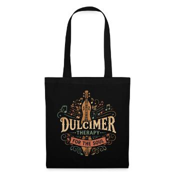 dulcimer dulcimer musician plucked instrument - Tote Bag - black - Front