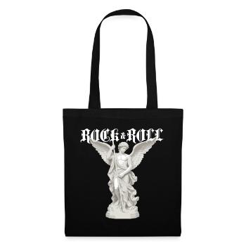 Rock-'n'-Roll-Engelstatue - Stoffbeutel - Schwarz - Vorne