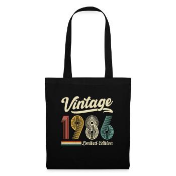 Vintage 1986 Limited edition 40th Birthday - Tote Bag - black - Front