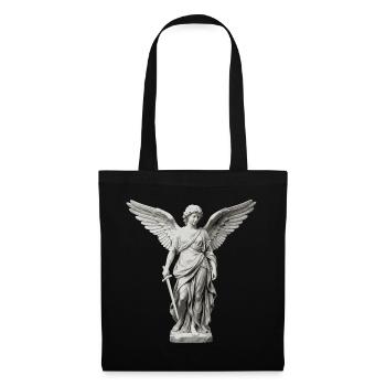 Winged Guardian Angel with Sword - Tote Bag - black - Front