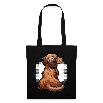 Long-haired Dachshund Dachshund Holder Dachshund Tekkel - Tote Bag - black - Front