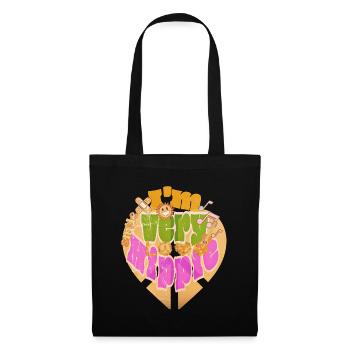 Sonnenherz - I'm very hippie - Stoffbeutel - Schwarz - Vorne