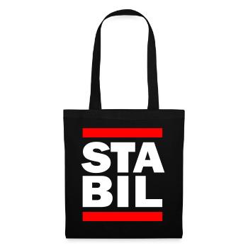 STABIL - BARS - Stoffbeutel - Schwarz - Vorne