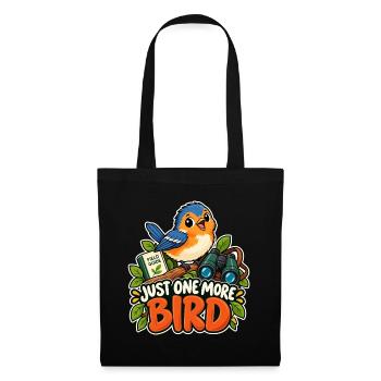 Just One More Bird - Stoffbeutel - Schwarz - Vorne