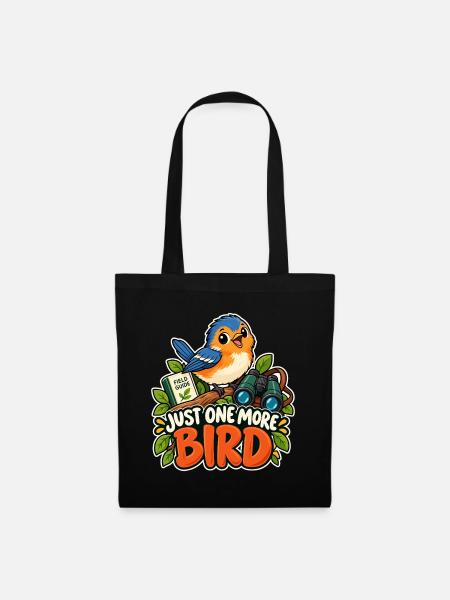 Just One More Bird - Stoffbeutel - Schwarz