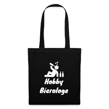 Hobby Bierolage – Bierliebhaber Humor - Stoffbeutel - Schwarz - Vorne