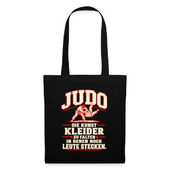 judo  - Stoffbeutel - Schwarz - Vorne
