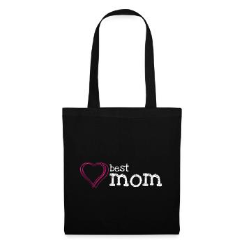 Best Mom - Stoffbeutel - Schwarz - Vorne