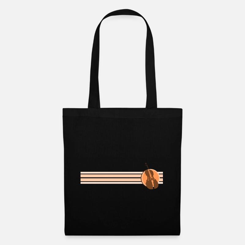 Cello Ich spiele Cello Geschenkidee - Stoffbeutel - Schwarz