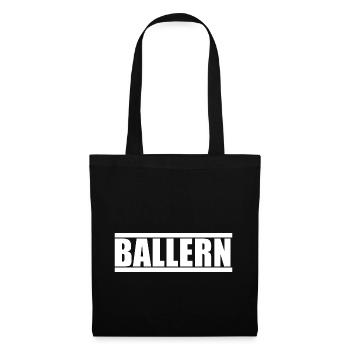 Ballern - Techno - Stoffbeutel - Schwarz - Vorne
