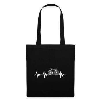 Vélo vélo cycliste I Love My Bicycle - Sac en tissu - noir - Devant