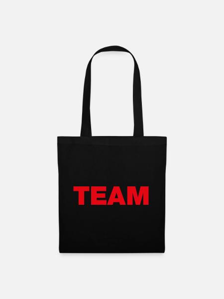 TEAM (red) - Stoffbeutel - Schwarz