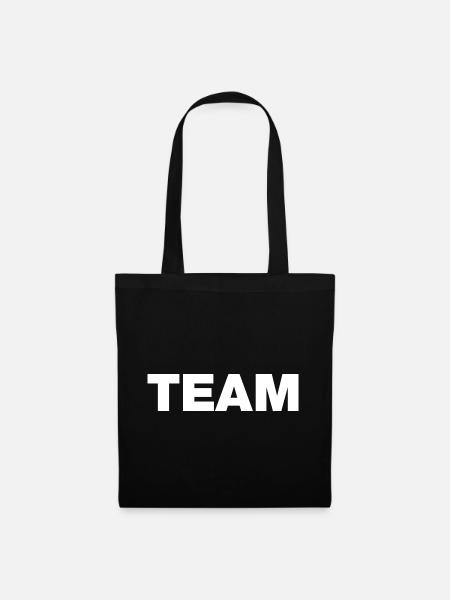 Team (weiß) - Stoffbeutel - Schwarz
