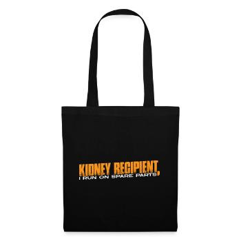 Kidney Recipient, I Run On Spare Parts 14 - Tote Bag - black - Front