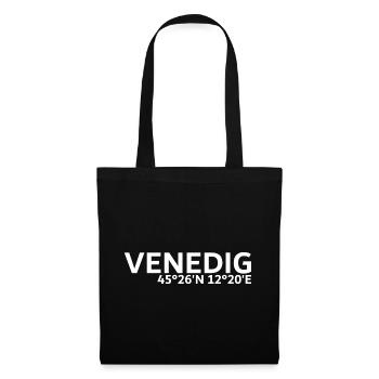Coordonnées de Venise - Sac en tissu - noir - Devant