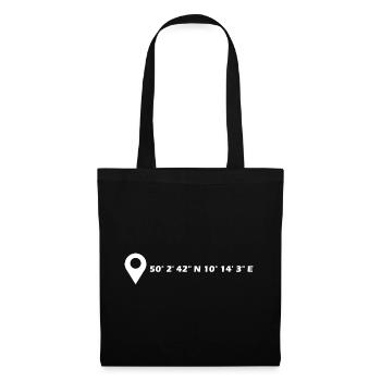 Schweinfurt coordinates - Tote Bag - black - Front