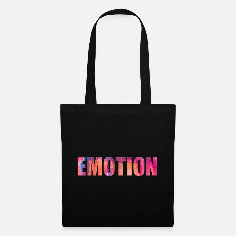 Emotion | Leben genießen | Abenteuer | Spaß - Stoffbeutel - Schwarz
