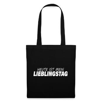 LIEBLINGSTAG - Stoffbeutel - Schwarz - Vorne