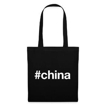 CHINE Hashtag - Sac en tissu - noir - Devant