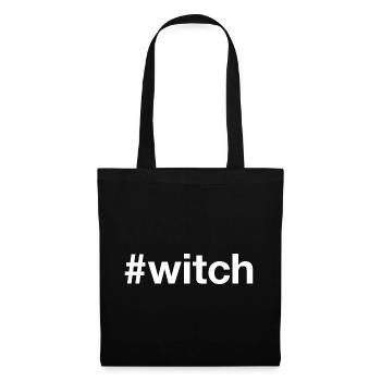 WITCH Hashtag - Stoffbeutel - Schwarz - Vorne