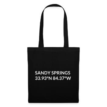 Sandy Springs, Georgia, USA Coordinates - Tote Bag - black - Front