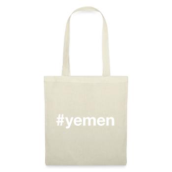 YEMEN Hashtag Jemen - Stoffbeutel - Natur - Vorne
