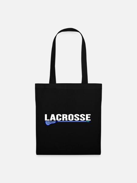 lacrosse lacrosseschläger lacrosse-spieler - Stoffbeutel - Schwarz