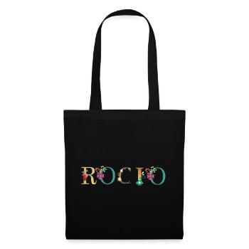 ROCIO name decorated with flowers - Tote Bag - black - Front